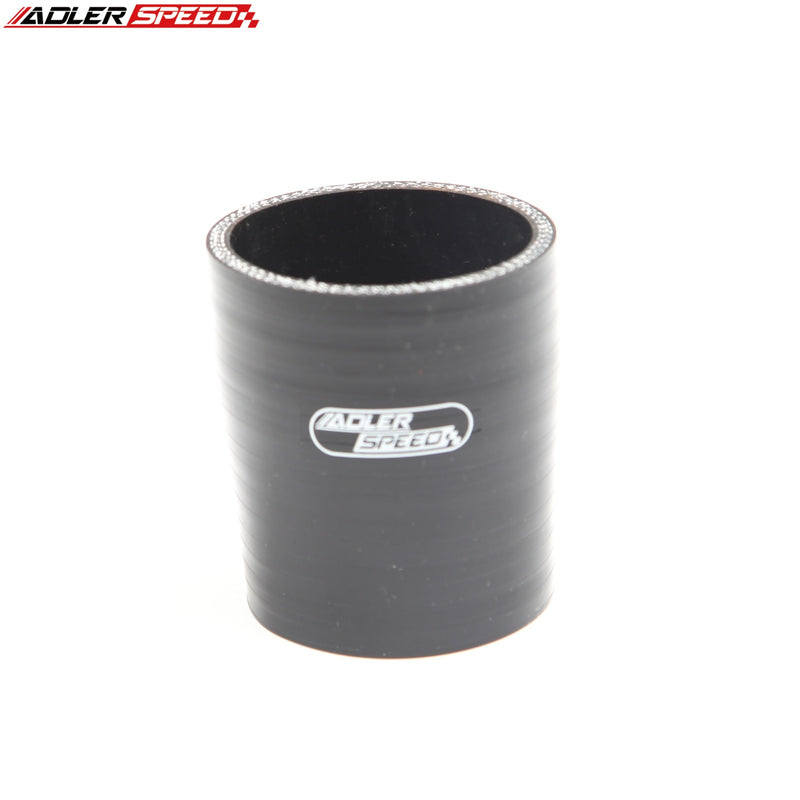 US SHIP ! 4Ply 2.25" To 2" ID Straight Hose Reducer Silicone Turbo Coupler Pipe Black