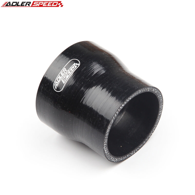 US SHIP !  4Ply 3" To 2.5'' inch Straight Reducer 76.2mm Silicone Hose Coupler Pipe Black