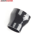 US SHIP !  4Ply 3.5" To 2.25'' Straight Reducer 76.2mm Silicone Hose Coupler Pipe Black