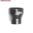 US SHIP ! ADLERSPEED 4 Layer/Ply 3.5" To 2.5'' Straight Reduce Blk Silicone Hose Coupler Pipe 76.2mm