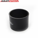US SHIP ! ADLERSPEED 4Ply 4" Inch ID Straight Silicone Hose Turbo Coupler Pipe Black 76.2mm