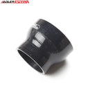 US SHIP ! ADLERSPEED 4Ply 3.75" To 3'' inch Straight Reducer 76.2mm Silicone Hose Coupler Pipe Black