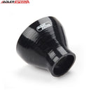 US SHIP ! 4Ply 4" To 2'' Inch ID Straight Reducer Black Silicone Hose Coupler 76.2mm