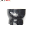 US SHIP ! ADLERSPEED 4Ply 4" To 3'' Inch Straight Reducer 76.2mm Silicon Hose Coupler Pipe Black