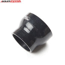 US SHIP ! ADLERSPEED 4Ply 4" To 3'' Inch Straight Reducer 76.2mm Silicon Hose Coupler Pipe Black
