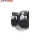 US SHIP ! ADLERSPEED 4Ply 4" To 3'' Inch Straight Reducer 76.2mm Silicon Hose Coupler Pipe Black