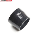 US SHIP ! ADLERSPEED 4Ply 5" To 4.5'' inch Straight Reducer 76.2mm Silicone Hose Coupler Pipe Black