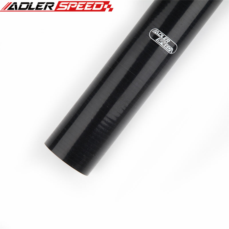 US SHIP ! ADLERSPEED 4 Ply 2.125" inch ID Straight Black Silicone Hose Turbo Coupler Pipe L=305mm