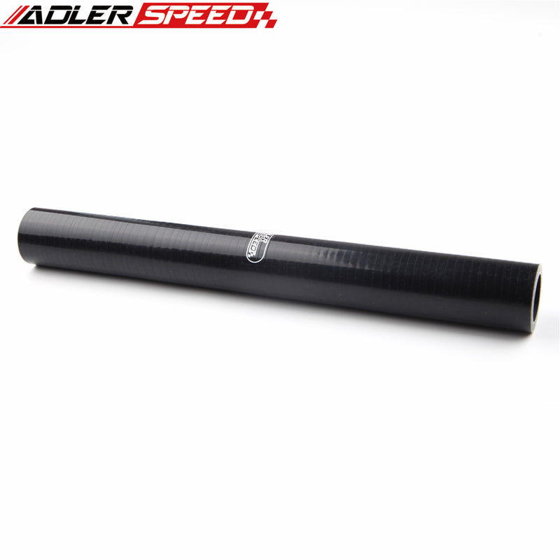 US SHIP ! ADLERSPEED 4 Ply 2.125" inch ID Straight Black Silicone Hose Turbo Coupler Pipe L=305mm