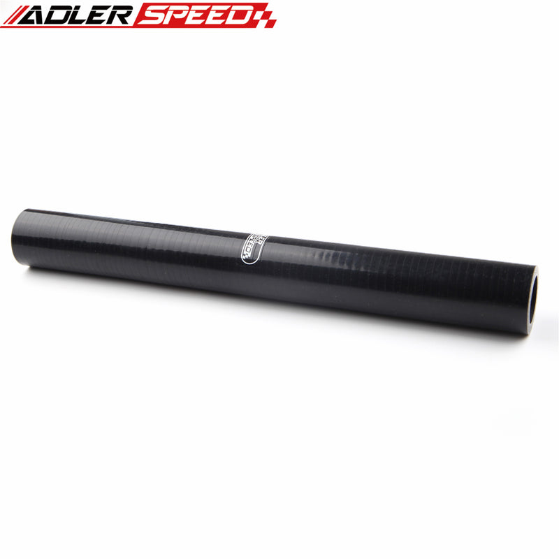 US SHIP ! ADLERSPEED 4 Ply 2.125" inch ID Straight Black Silicone Hose Turbo Coupler Pipe L=305mm