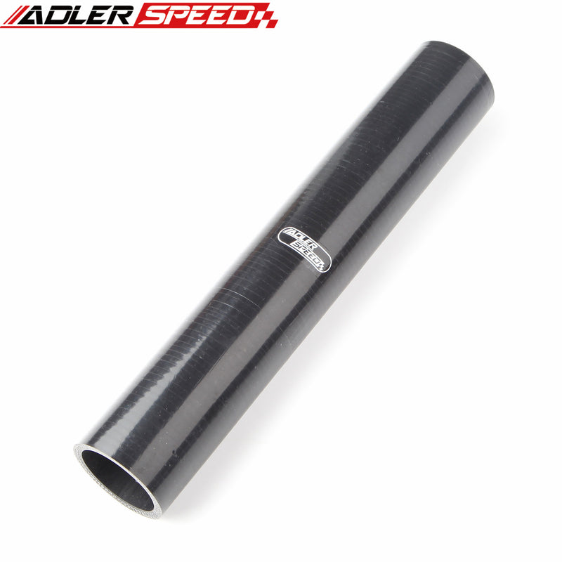 US SHIP ! ADLERSPEED 4 Ply 2.125" inch ID Straight Black Silicone Hose Turbo Coupler Pipe L=305mm
