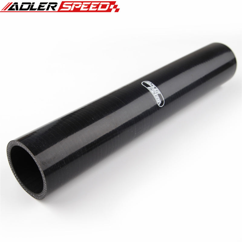 US SHIP ! ADLERSPEED 4 Ply 2.125" inch ID Straight Black Silicone Hose Turbo Coupler Pipe L=305mm