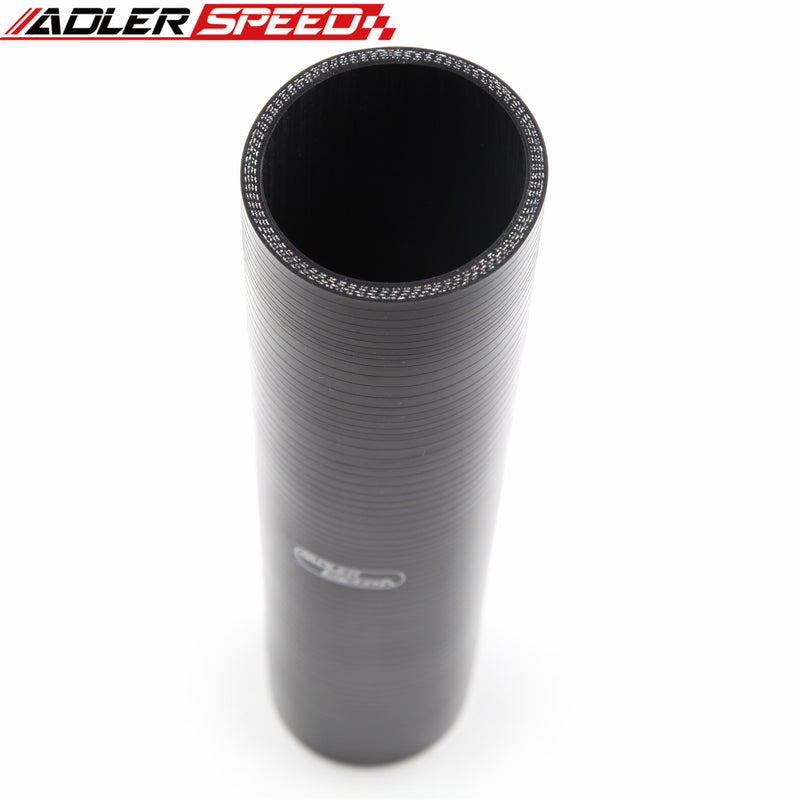 US SHIP ! ADLERSPEED 4 Ply 2" inch ID Straight Silicone Hose 305mm Length Turbo Coupler Pipe Black