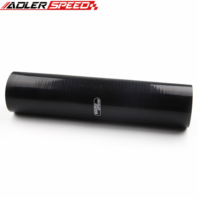 US SHIP ! ADLERSPEED 4 Ply 2" inch ID Straight Silicone Hose 305mm Length Turbo Coupler Pipe Black