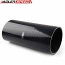 US SHIP ! ADLERSPEED 4Ply 4" inch ID Straight Hose Turbo Black Silicone Coupler Hose Pipe 305mm L