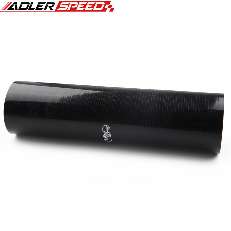 US SHIP ! ADLERSPEED 4 Ply 3" inch ID Straight Silicone Hose Turbo Coupler Pipe 305mm Length Black