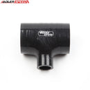US SHIP ! ADLERSPEED 2.25" ID T Piece Tee Dump Valve Silicone Hose Rubber Coolant Joiner Pipe Black