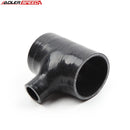 US SHIP ! ADLERSPEED 2.5" T Piece Dump Valve Silicone Hose Rubber Coolant Joiner Pipe Black