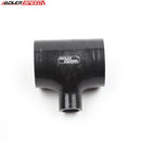 US SHIP ! ADLERSPEED 2.5" T Piece Dump Valve Silicone Hose Rubber Coolant Joiner Pipe Black