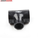US SHIP ! ADLERSPEED 2.5" ID T Piece Tee Hose Dump Valve Silicone Rubber Joiner Pipe Black