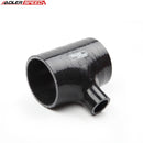 US SHIP ! ADLERSPEED 2.75" T-Piece Tee Dump Valve Silicone Hose Rubber Coolant Joiner Black