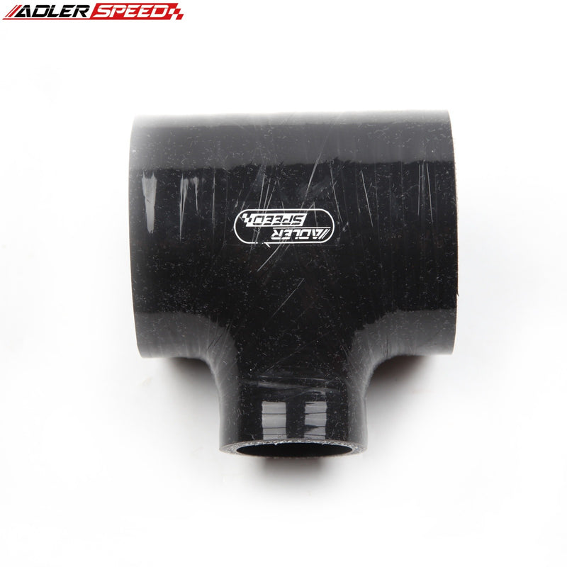 US STOCK ! ADLERSPEED 2.75" inch ID Silicone T-Piece Hose Dump Valve Rubber Joiner Pipe Black