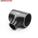 US SHIP ! ADLERSPEED 3" ID T-Piece Silicone Hose Dump Valve Coolant Coupler Pipe Spout 1.5" Black