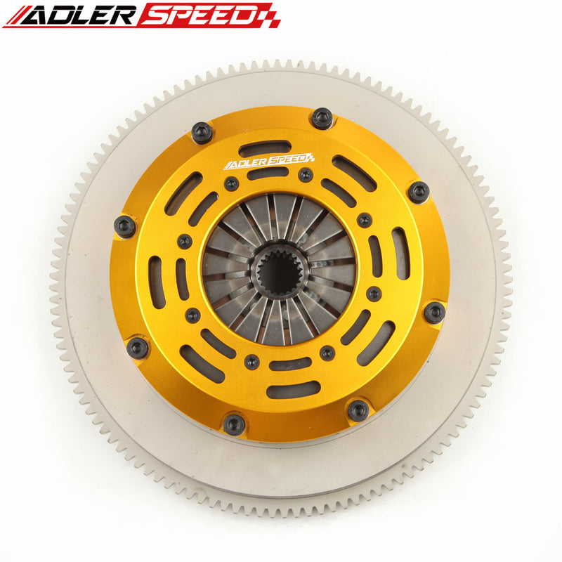 ADLERSPEED Racing Clutch Twin Disc Kit for 95-98 Toyota T100, 00-04 Tundra 3.4L STANDARD