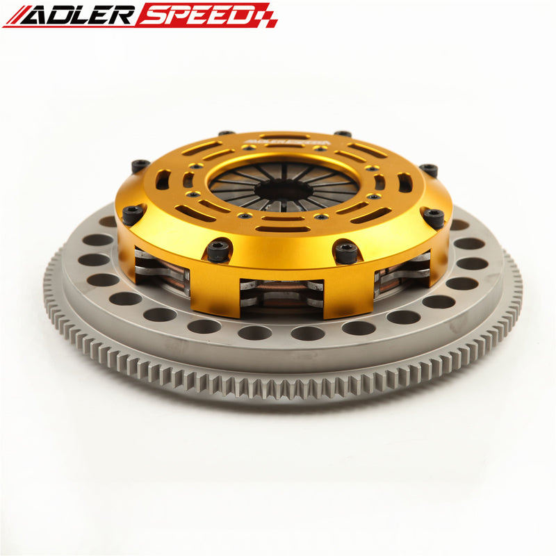 RACING CLUTCH TWIN DISC+ FLYWHEEL FOR 95-04 TOYOTA TACOMA 3.4L V6 2WD 4WD MEDIUM