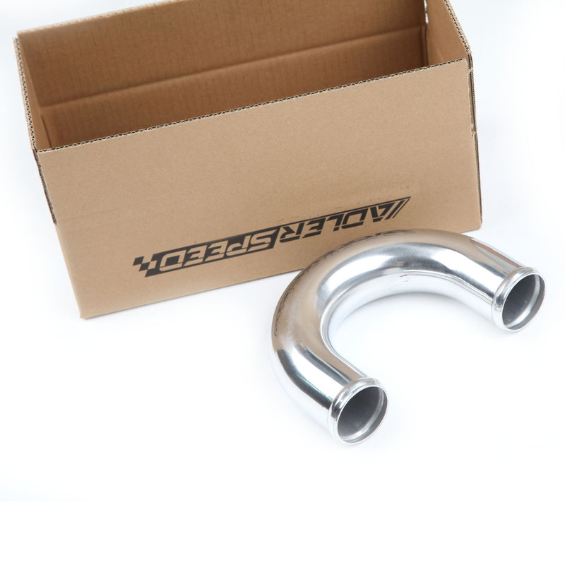 US SHIP ! 1.75" OD 180 Degree Aluminum Mandrel Bend Turbo Intercooler Pipe Tubing L=300MM
