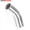 US SHIP Aluminum 2.75" 70MM OD 45 Degree Turbo Intercooler Pipe Tube Tubing L=300MM