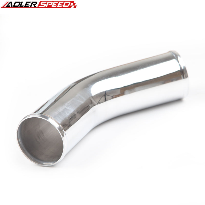 US SHIP 2.5" 63.5MM OD 45 Degree Aluminum Turbo Intercooler Pipe Tube Tubing L=300MM