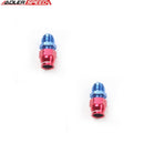 US SHIP ! ADLERSPEED 2PCS Straight -10AN AN10 Male To 5/8" inch Hard Tube Fitting Red/Blue