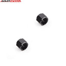 US SHIP ! ADLERSPEED 2PCS -16AN AN16 to 1" inch Tube Nuts Aluminum Fuel Fitting Adapter Black USA