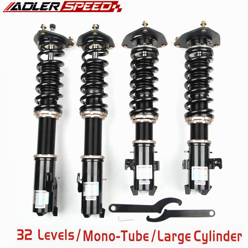 US SHIP  32 Step Mono Tube Coilovers Lowering Suspension Kit for Subaru WRX STI 05-07