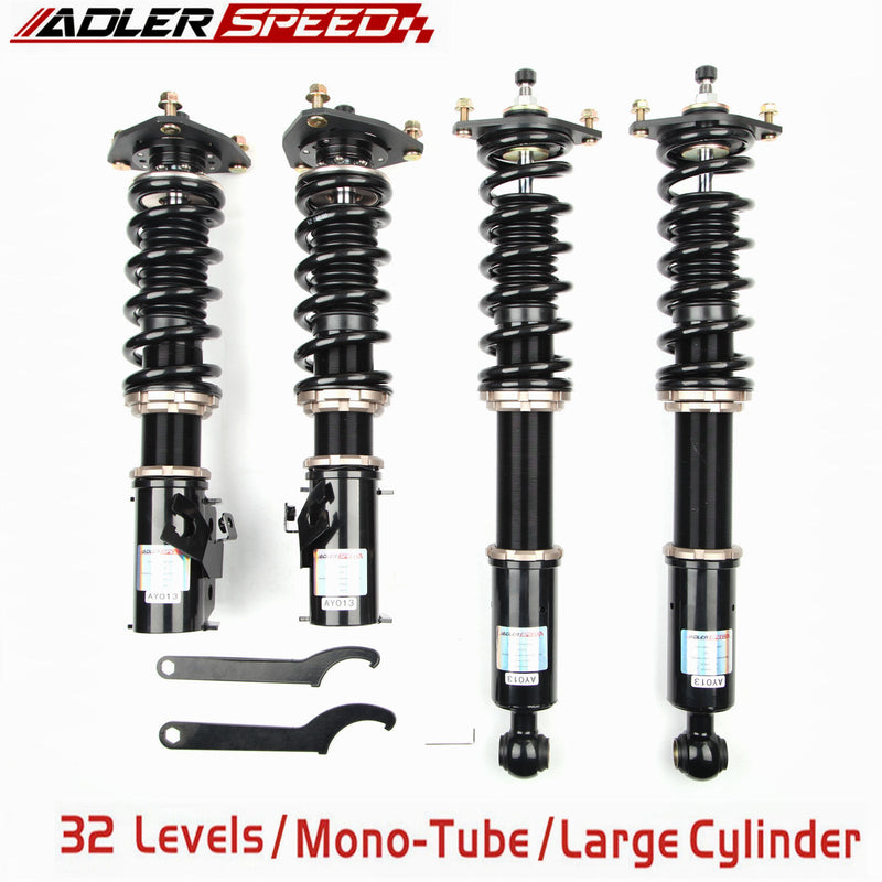 US SHIP ADLERSPEED Coilovers Lowering Kit w/ 32-Way Damping Mono Tube for 95-98 Nissan 240SX S14