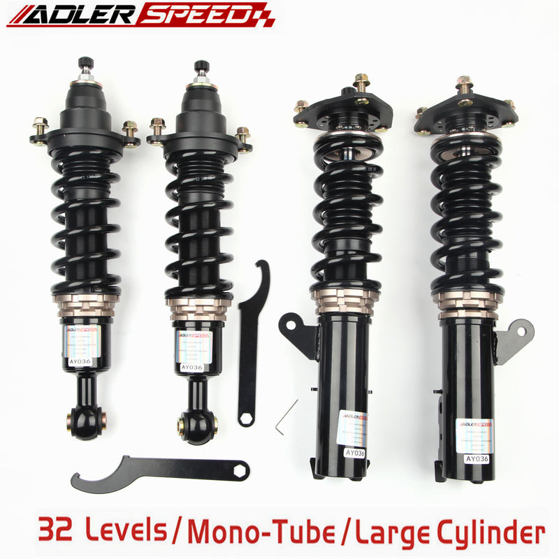 ADLERSPEED 32 Way Mono Tube Coilover Lowering Suspension Kit for Lancer 08-17 FWD