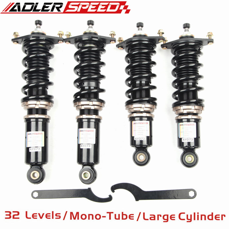 ADLERSPEED 32 Way Adjustable Coilovers Lowering Suspension Kit For Mazda Miata NA NB 90-05