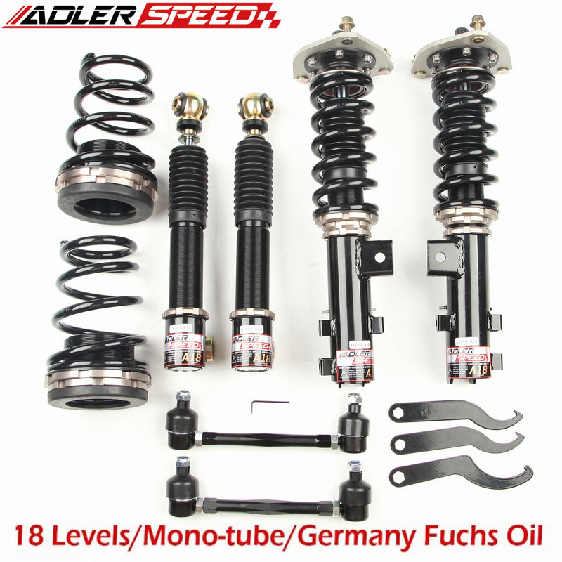 US SHIP ADLERSPEED 18 Level Mono Tube Coilovers for 12-17 Hyundai Veloster Adj.Damper Height