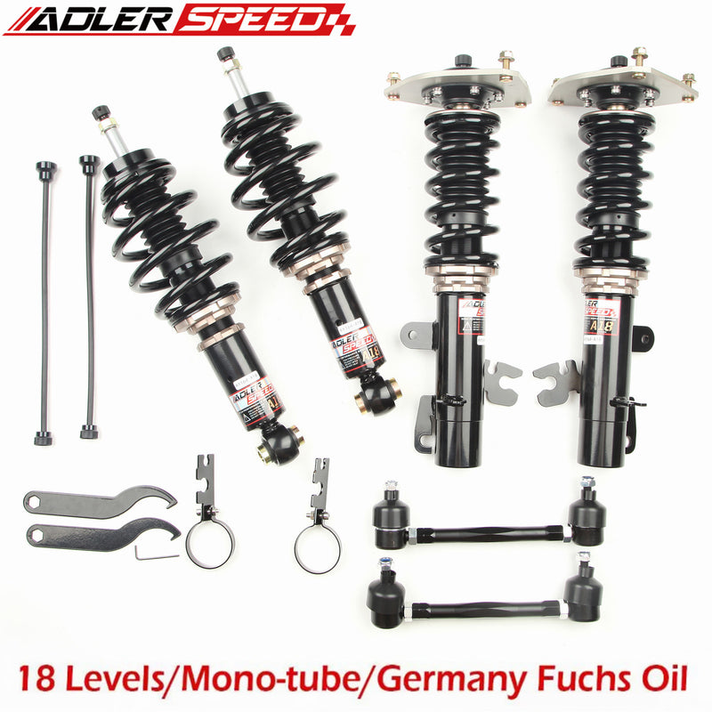 US SHIP ADLERSPEED 18 Levels Coilovers Lowering Kit for 2002-08 MINI COOPER / S R50 R52 R53 Adj.Damper