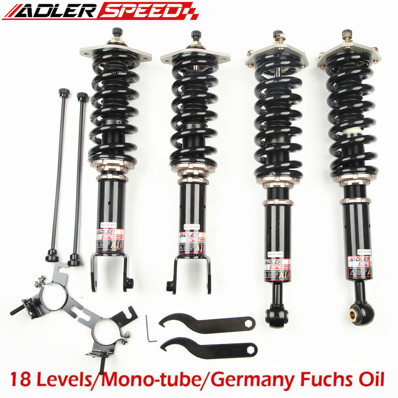 US SHIP  ADLERSPEED Coilovers Kit for G37 Coupe Sedan RWD 18 Way Adjustable Height Shocks