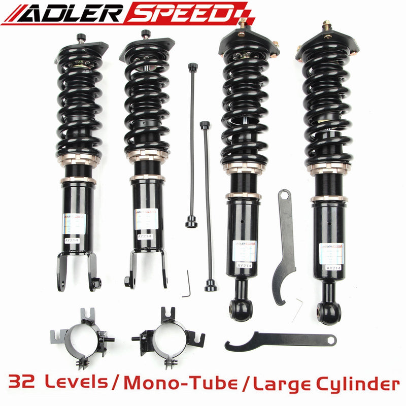 ADLERSPEED 32 Levels Damper Mono Tube Coilovers Suspension Kit For G37 Coupe Sedan RWD