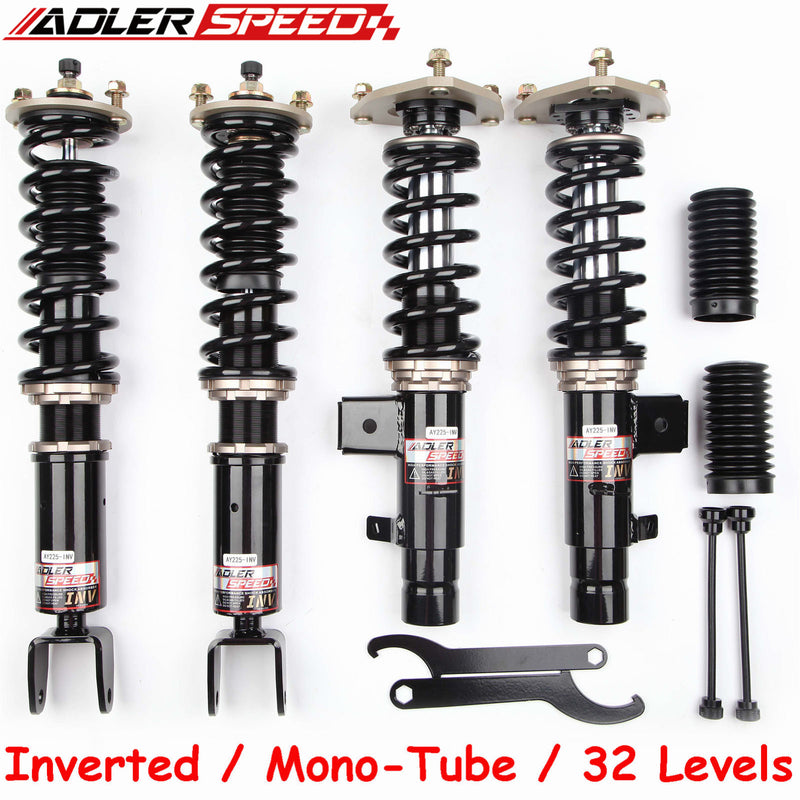 US SHIP ! ADLERSPEED 32 Level Damping Inverted Coilovers Kit For Honda Accord 13-17, Acura TLX 15-20