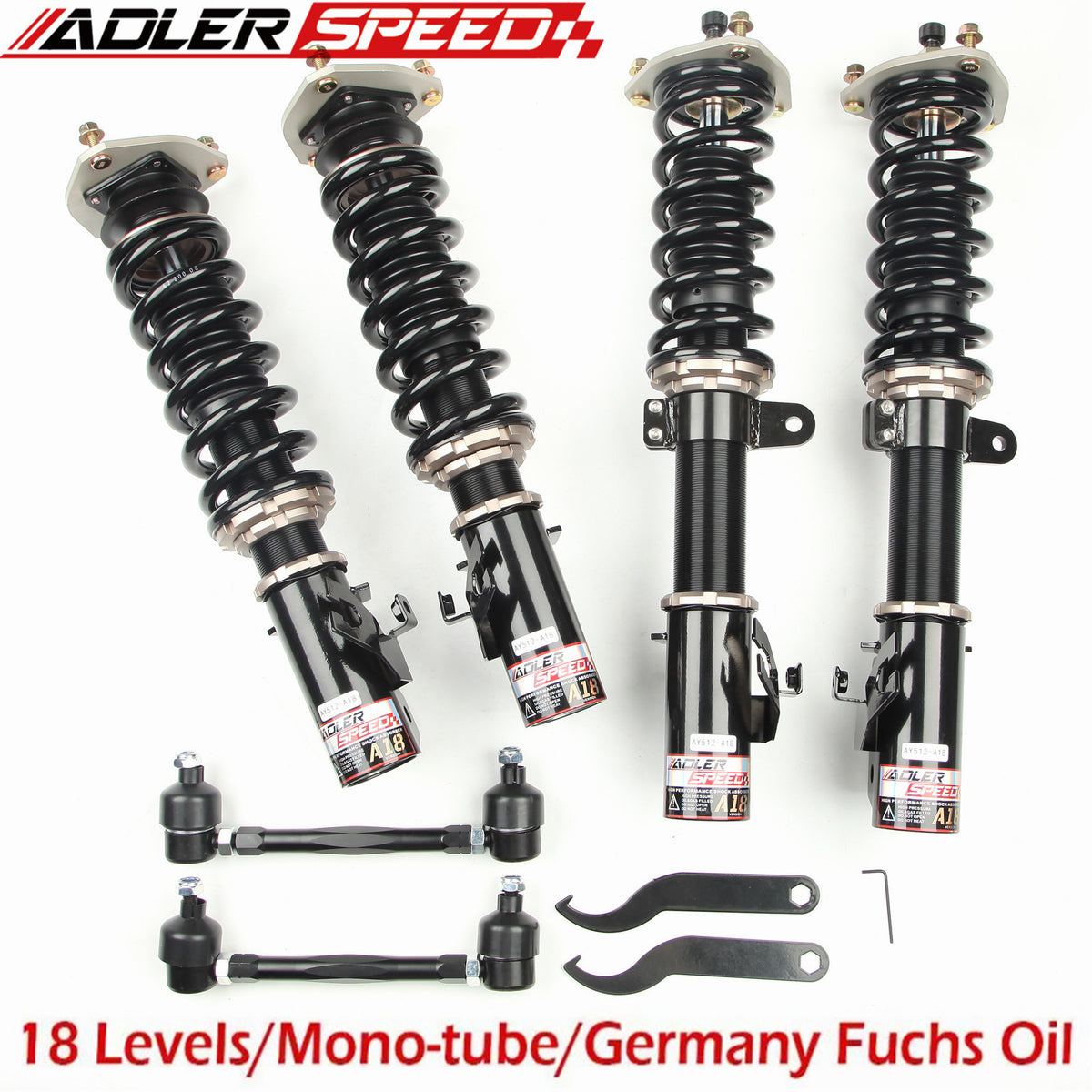 SOPWITH STRUTTER ラジオコントロールキット ADLERSPEED 18 Level Damping Adjustable Coilovers Kit for 91