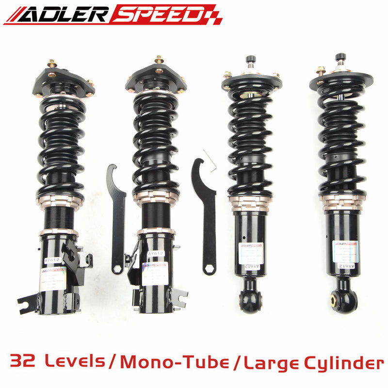 ADLERSPEED 32 Way Adjust Coilover Shock+Spring for Sentra B14 95-99, 200sx 95-98