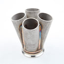 US SHIP  ! 4-1 4 Cylinder 304SS Manifold Header Merge Collector 2.5" V-Band 120mm Length