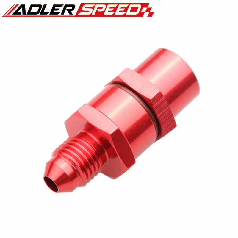 US SHIP!  ADLERSPEED High Flow 150 Micron 3AN Male To Female Billet Turbo Oil Feed Line Filter Red
