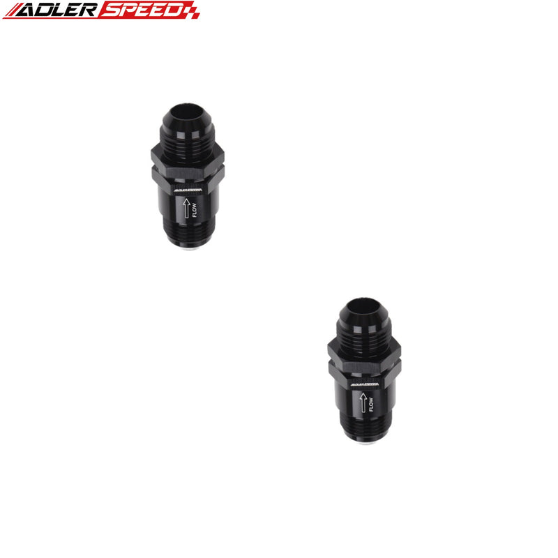 US SHIP ! ADLERSPEED 2PCS -12AN AN12 Non Return One Way Check Valve Fuel EFI Aluminum Fitting US