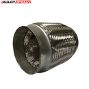 US SHIP 4" ID Exhaust Flex Pipe 6" Length Stainless Steel Double Braid Coupling Pipe
