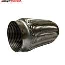 US SHIP 4'' ID x 6" OL Stainless Steel Exhaust Flex Pipe Interlock Coupling